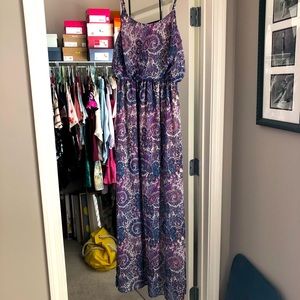 Paisley print maxi dress